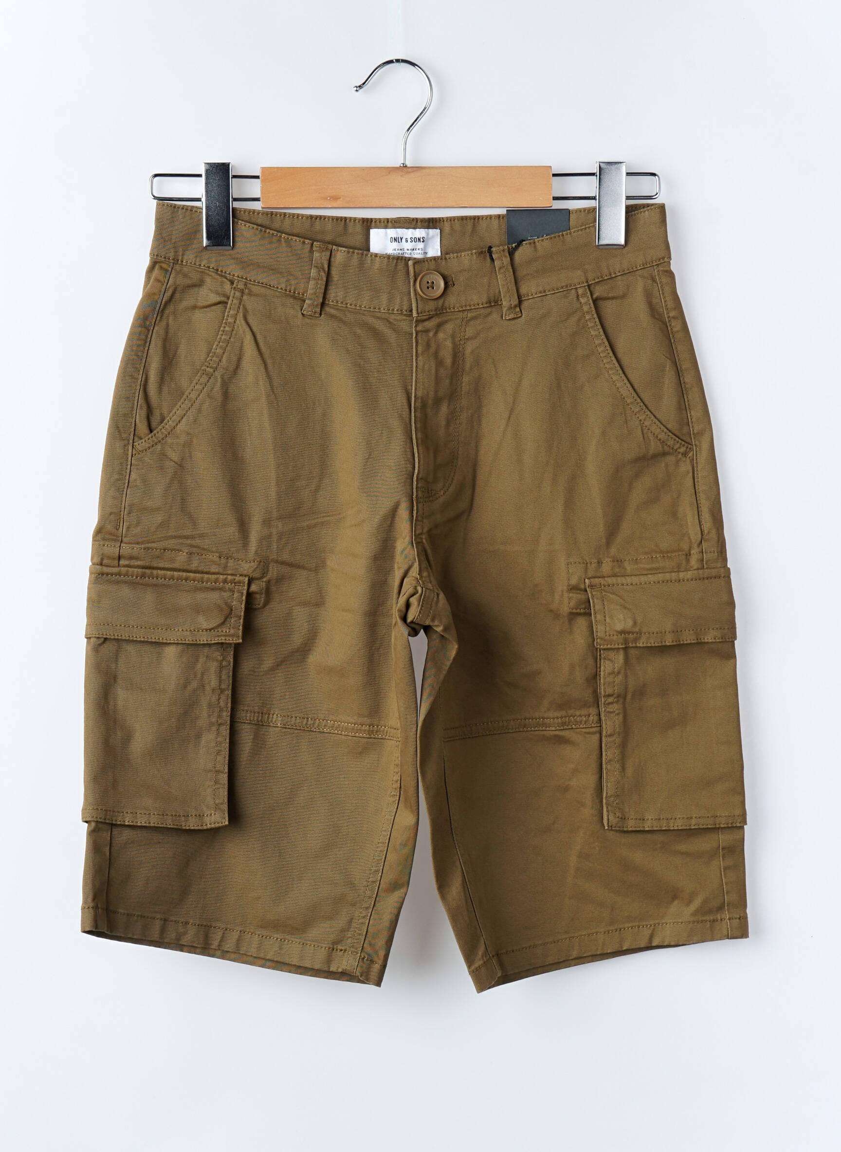 Bermuda coupe droite marron ONLY&SONS homme