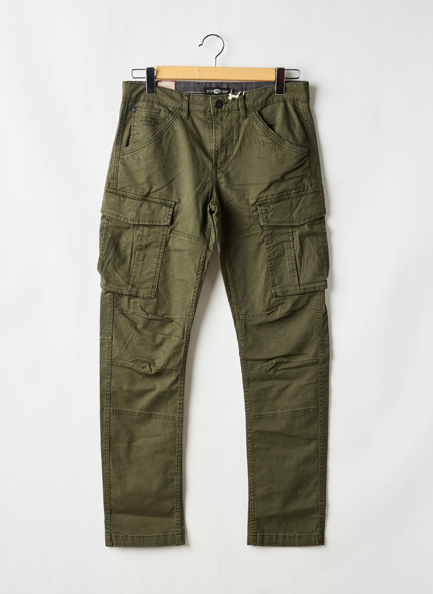 Pantalon cargo vert PETROL INDUSTRIES homme