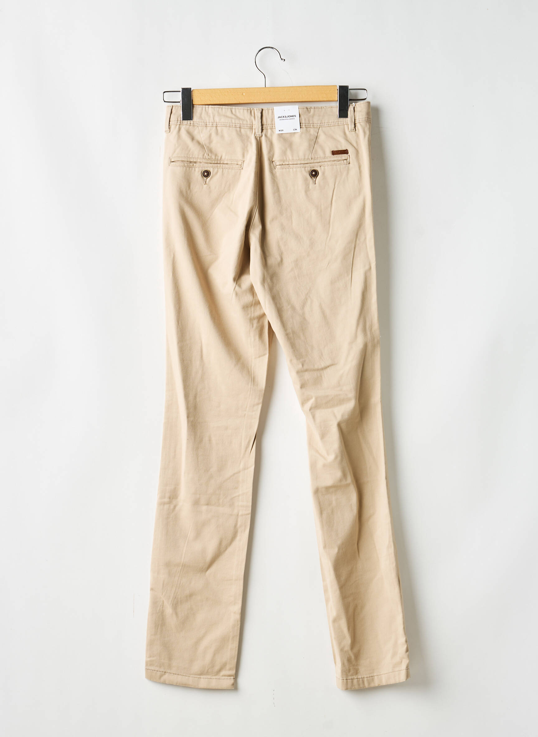 Pantalon chino beige JACK & JONES homme