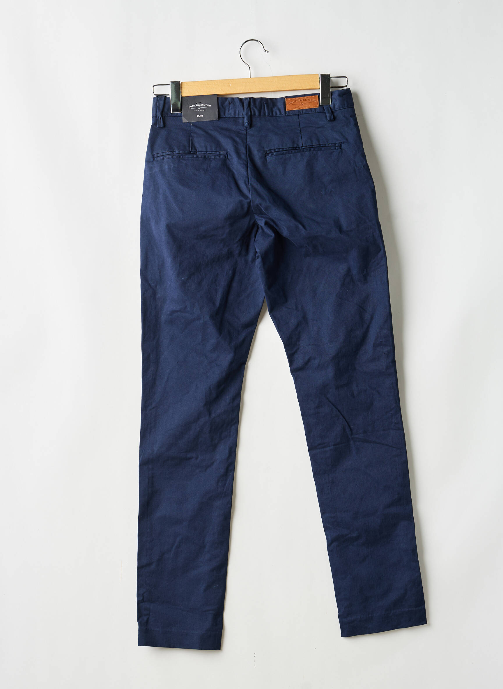 Pantalon chino bleu BRUCE & BUTLER  homme
