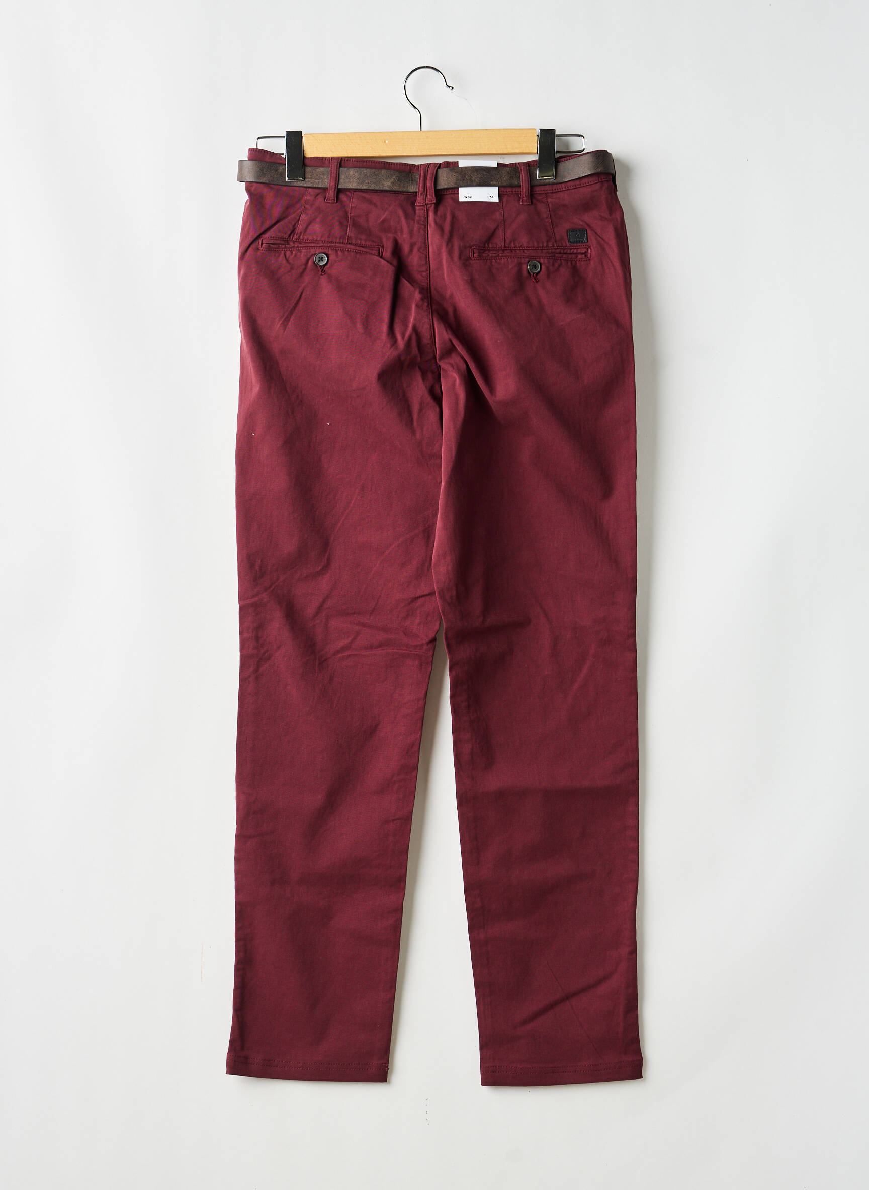 Pantalon chino rouge JACK & JONES homme