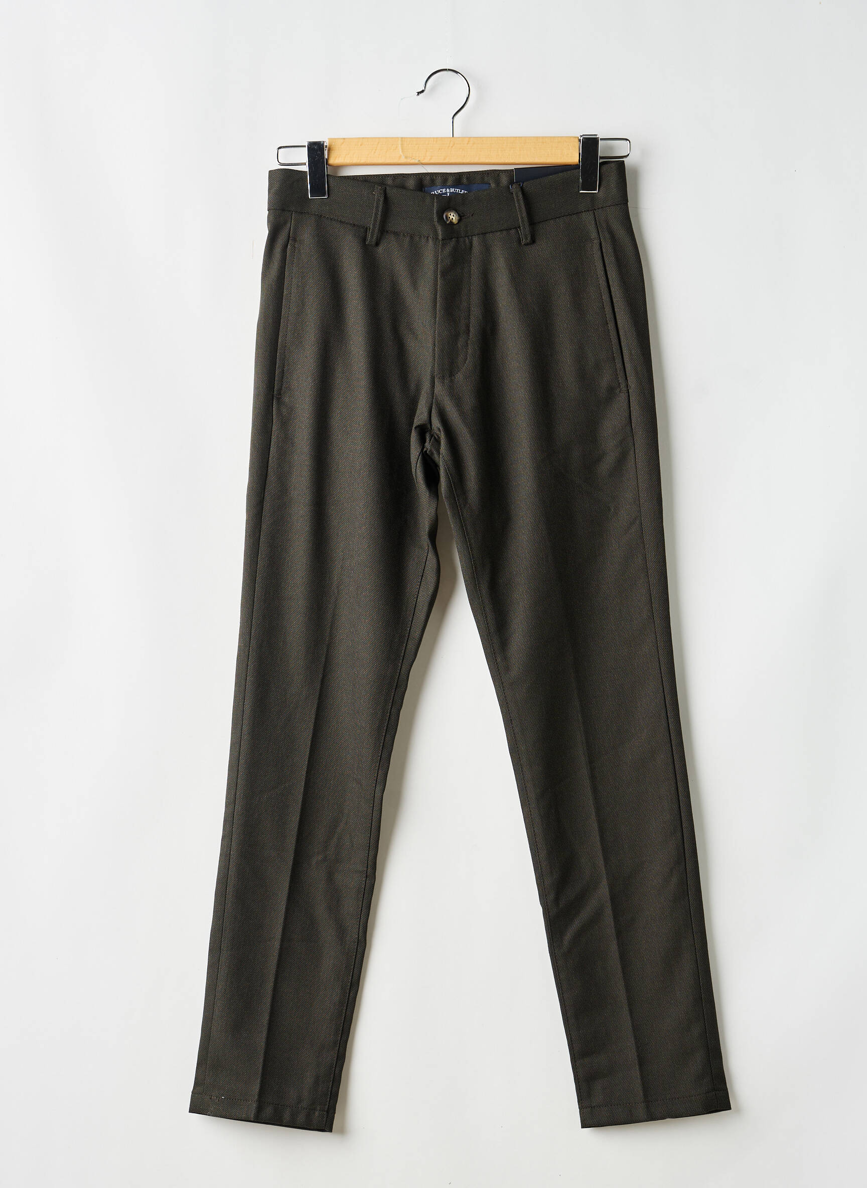 Pantalon droit vert BRUCE & BUTLER  homme