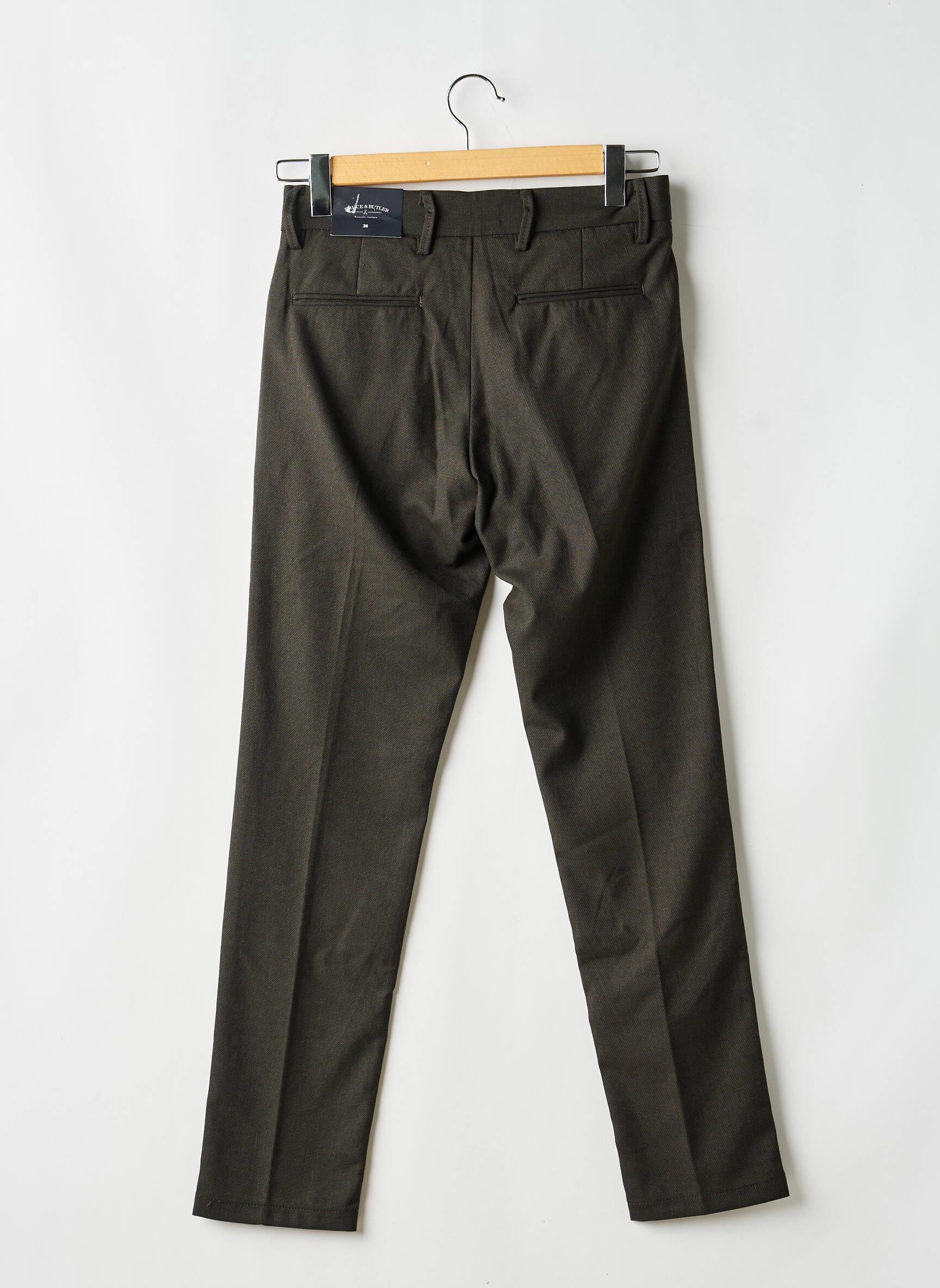 Pantalon droit vert BRUCE & BUTLER  homme