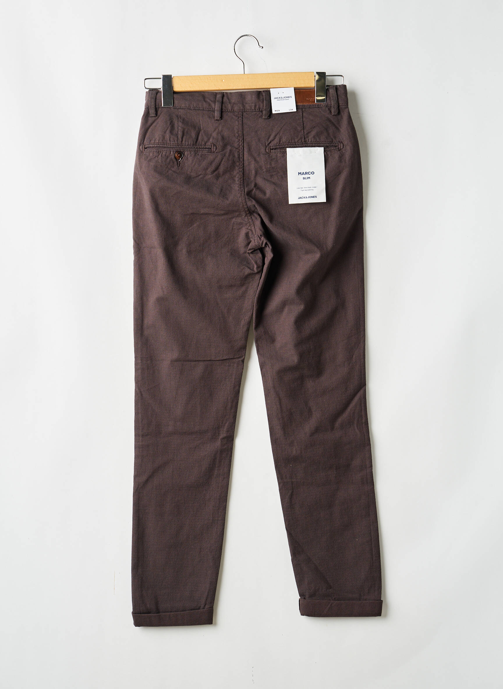 Pantalon chino marron JACK & JONES homme