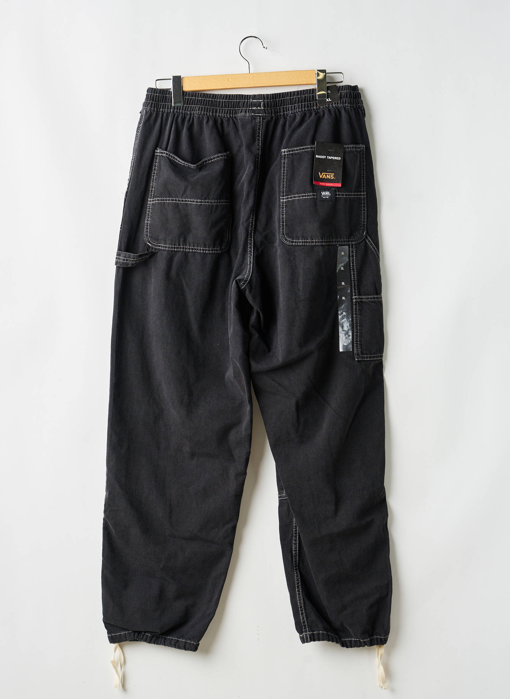 Jeans coupe droite noir VANS homme