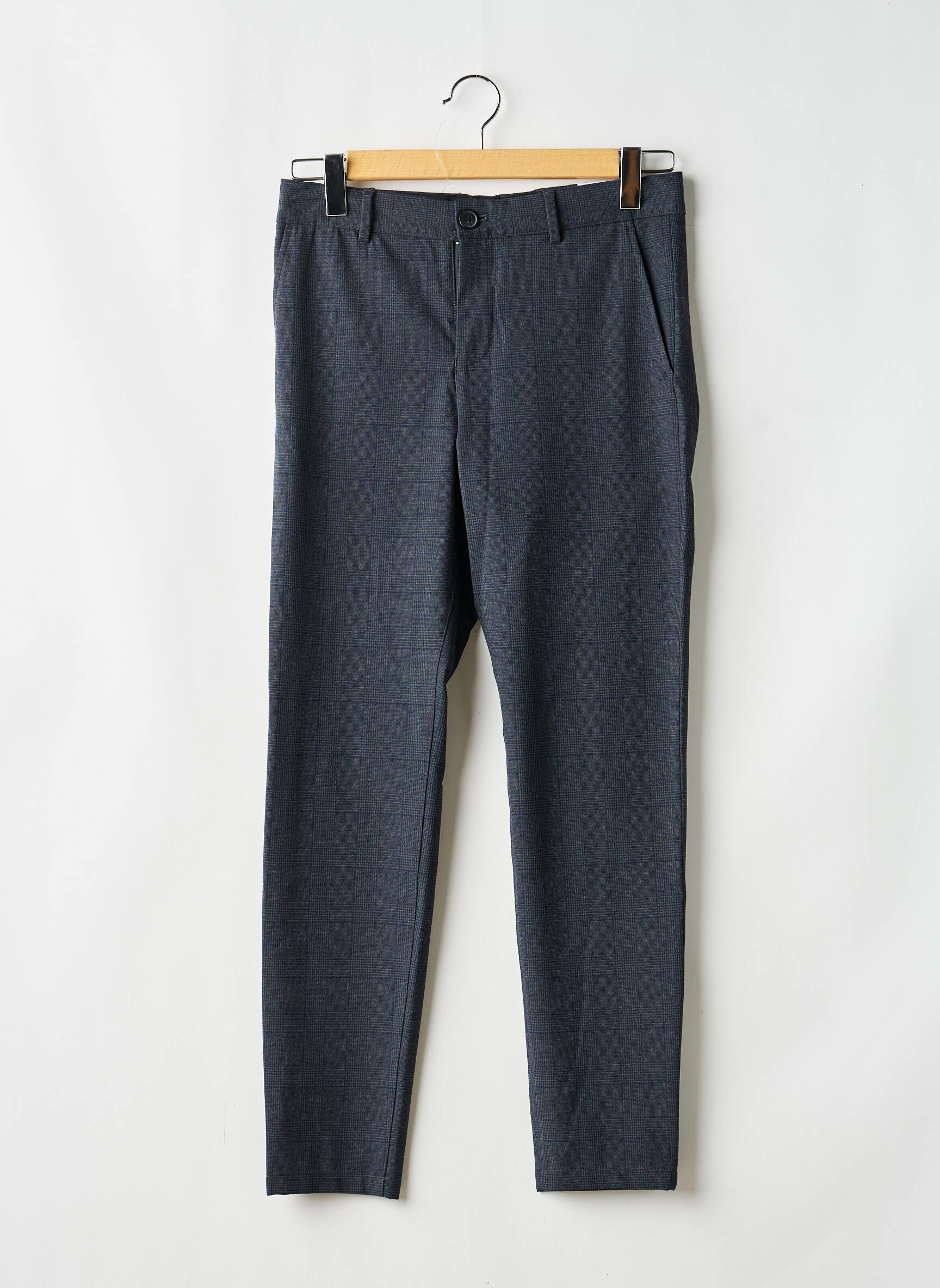 Pantalon droit gris SELECTED homme