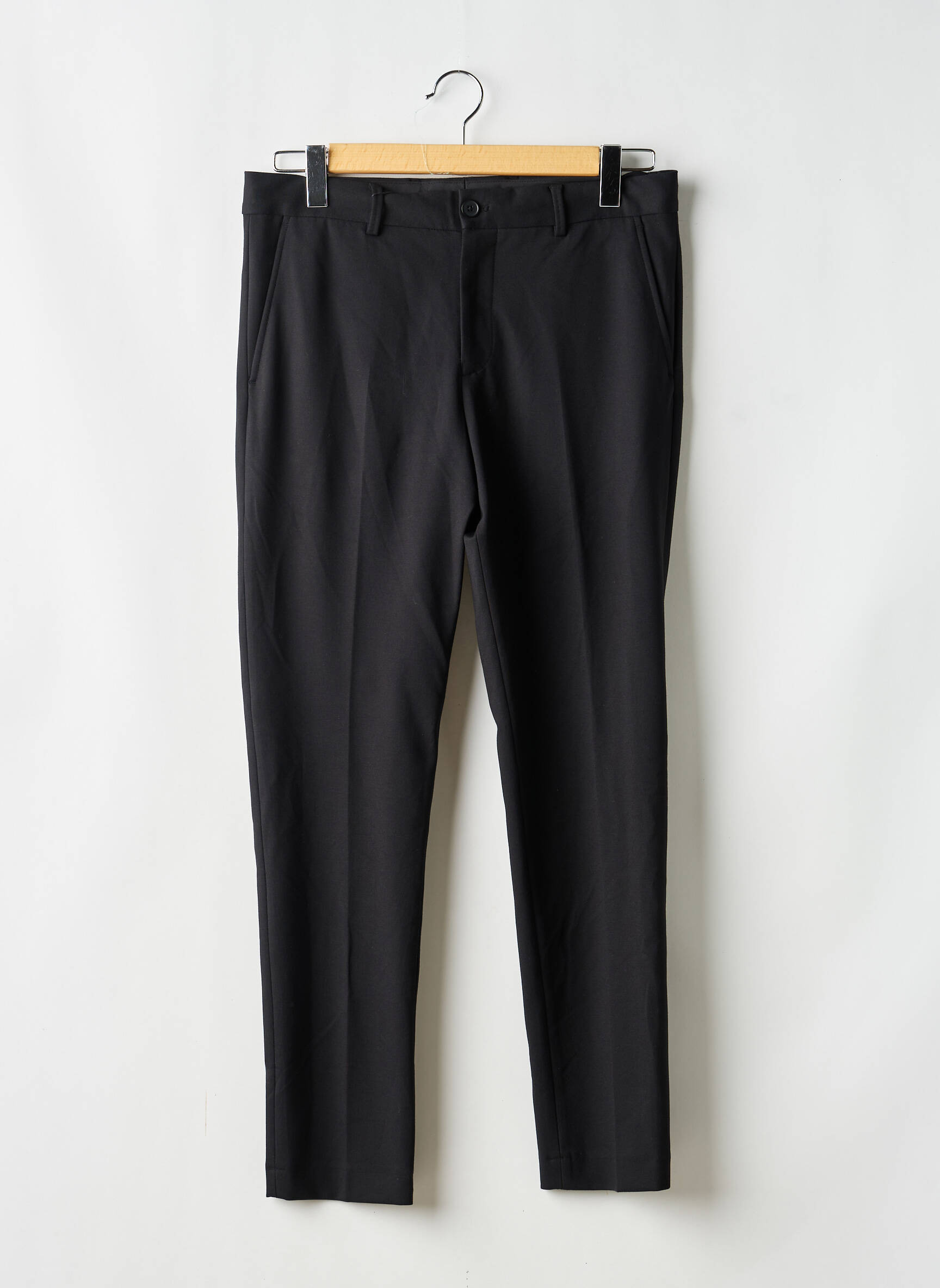 Pantalon droit noir SELECTED homme