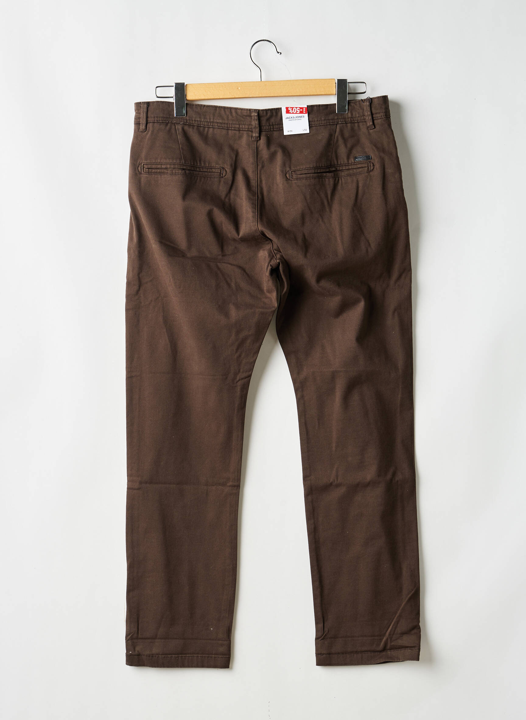 Pantalon chino marron JACK & JONES homme