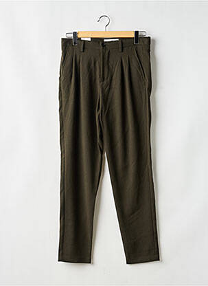 Pantalon droit taille normale taille normale vert SELECTED homme