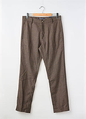 Pantalon droit marron BRUCE & BUTLER  homme