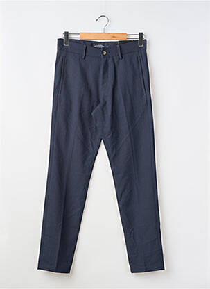 Pantalon droit bleu BRUCE & BUTLER  homme