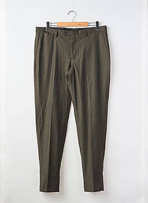 Pantalon droit vert MANGO homme