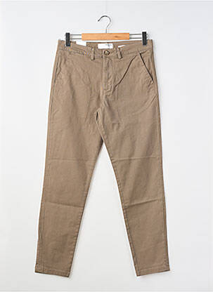 Pantalon chino taille normale taille normale marron SELECTED homme