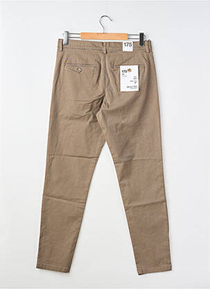 Pantalon chino taille normale taille normale marron SELECTED homme