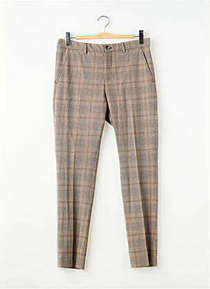 Pantalon droit beige SELECTED homme