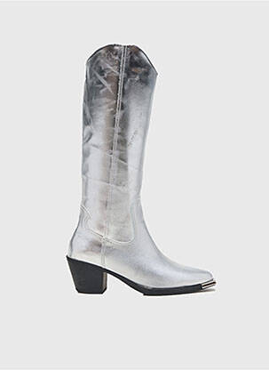 Bottes argent ASTRID BLACK LABEL femme