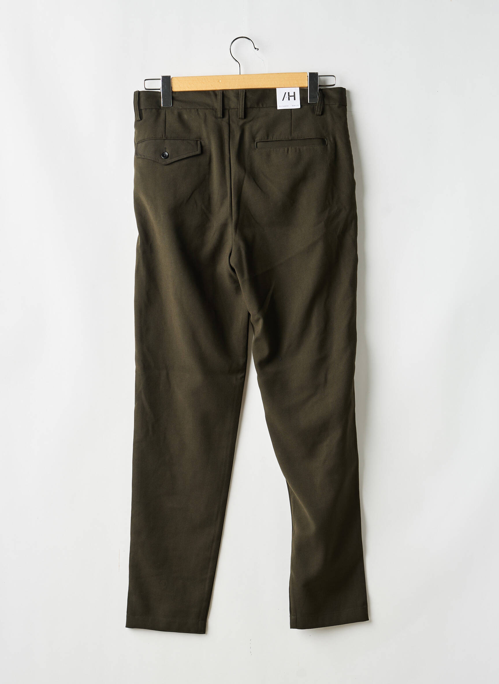 Pantalon droit taille normale taille normale vert SELECTED homme