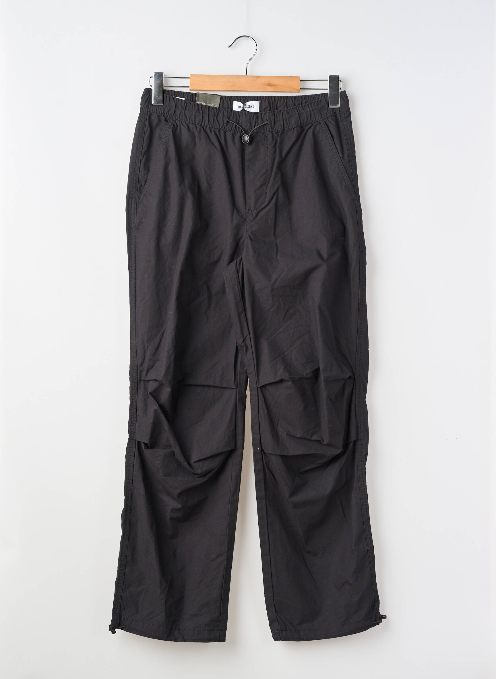 Pantalon droit taille normale taille normale noir ONLY&SONS homme