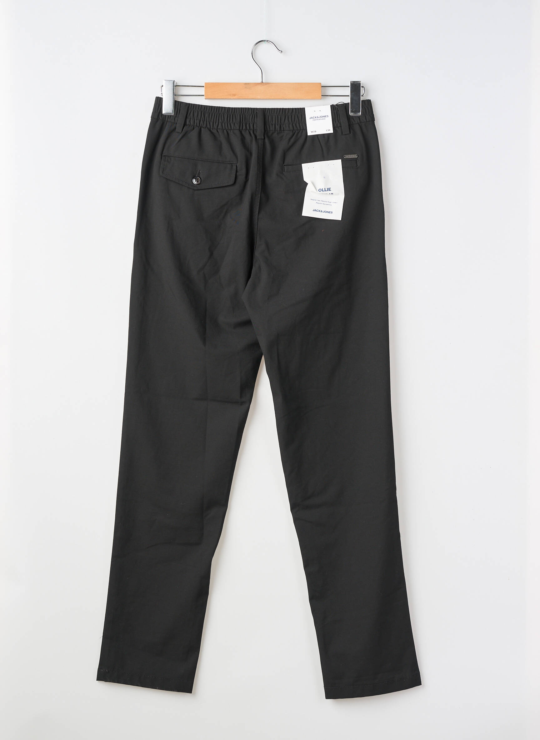 Pantalon droit noir JACK & JONES homme