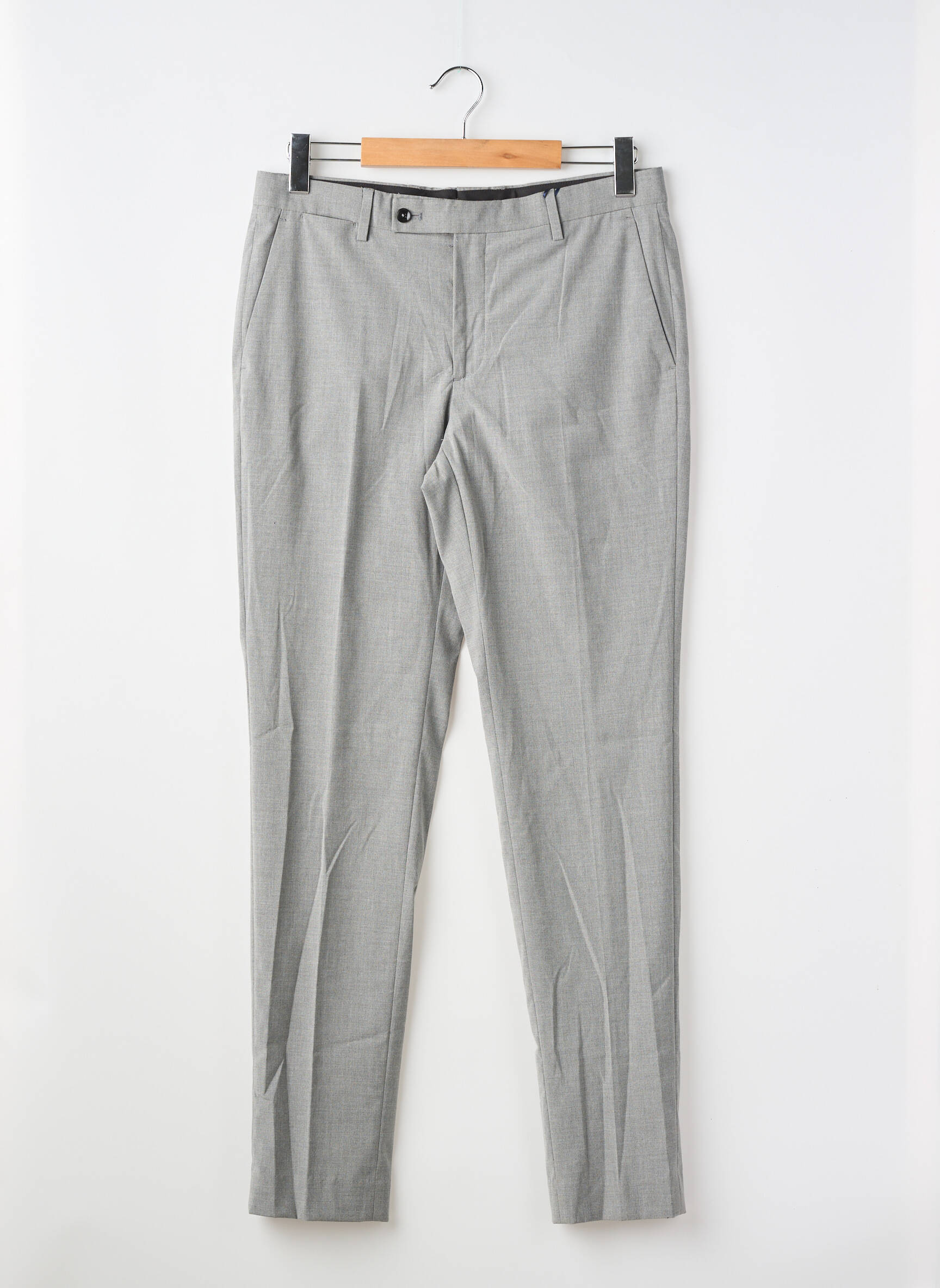 Pantalon droit gris MANGO homme