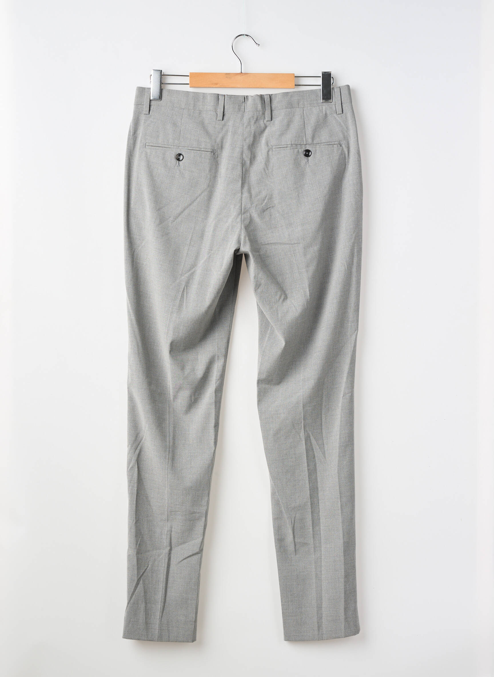 Pantalon droit gris MANGO homme