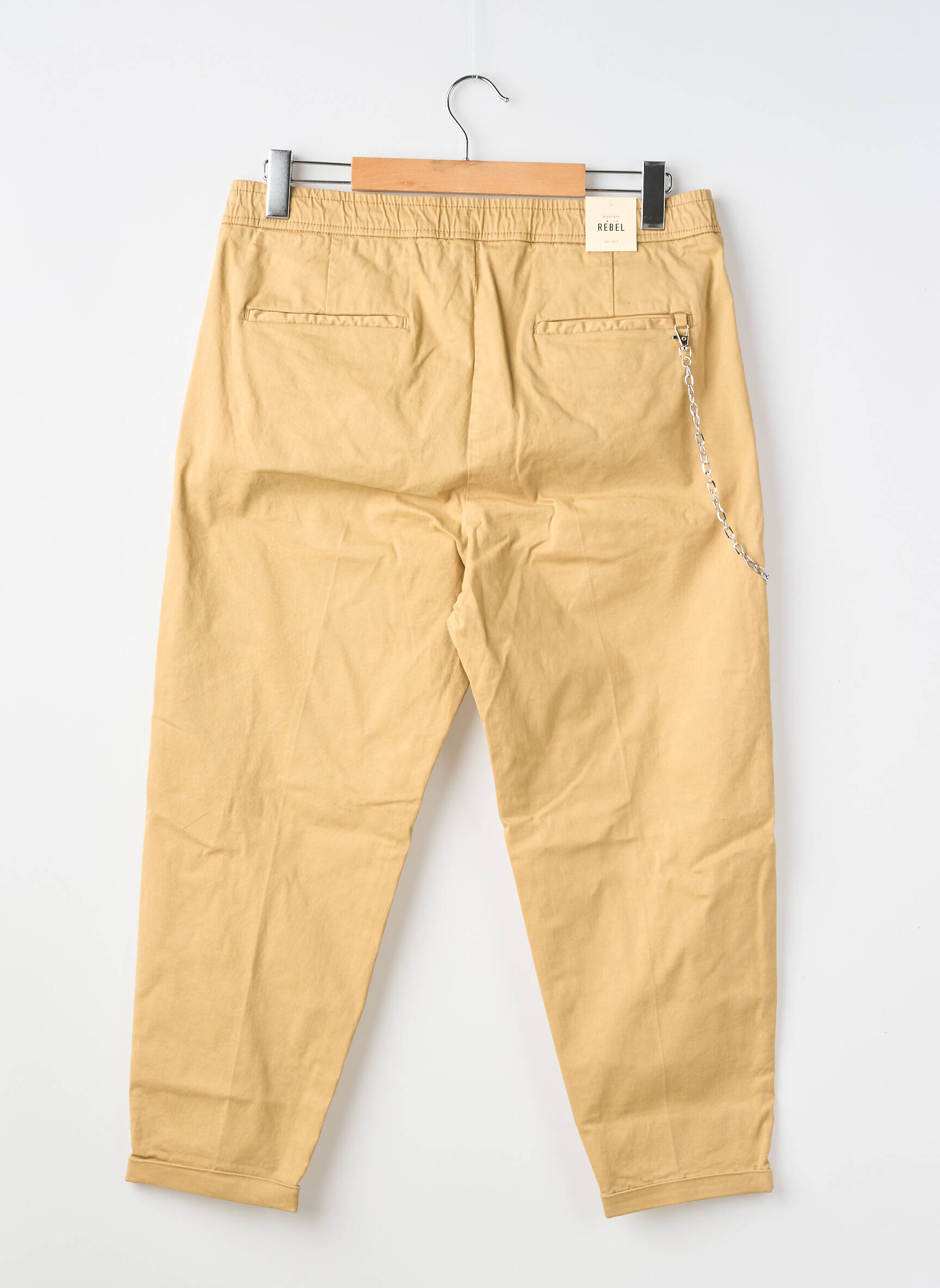 Pantalon droit beige REDEFINED REBEL homme