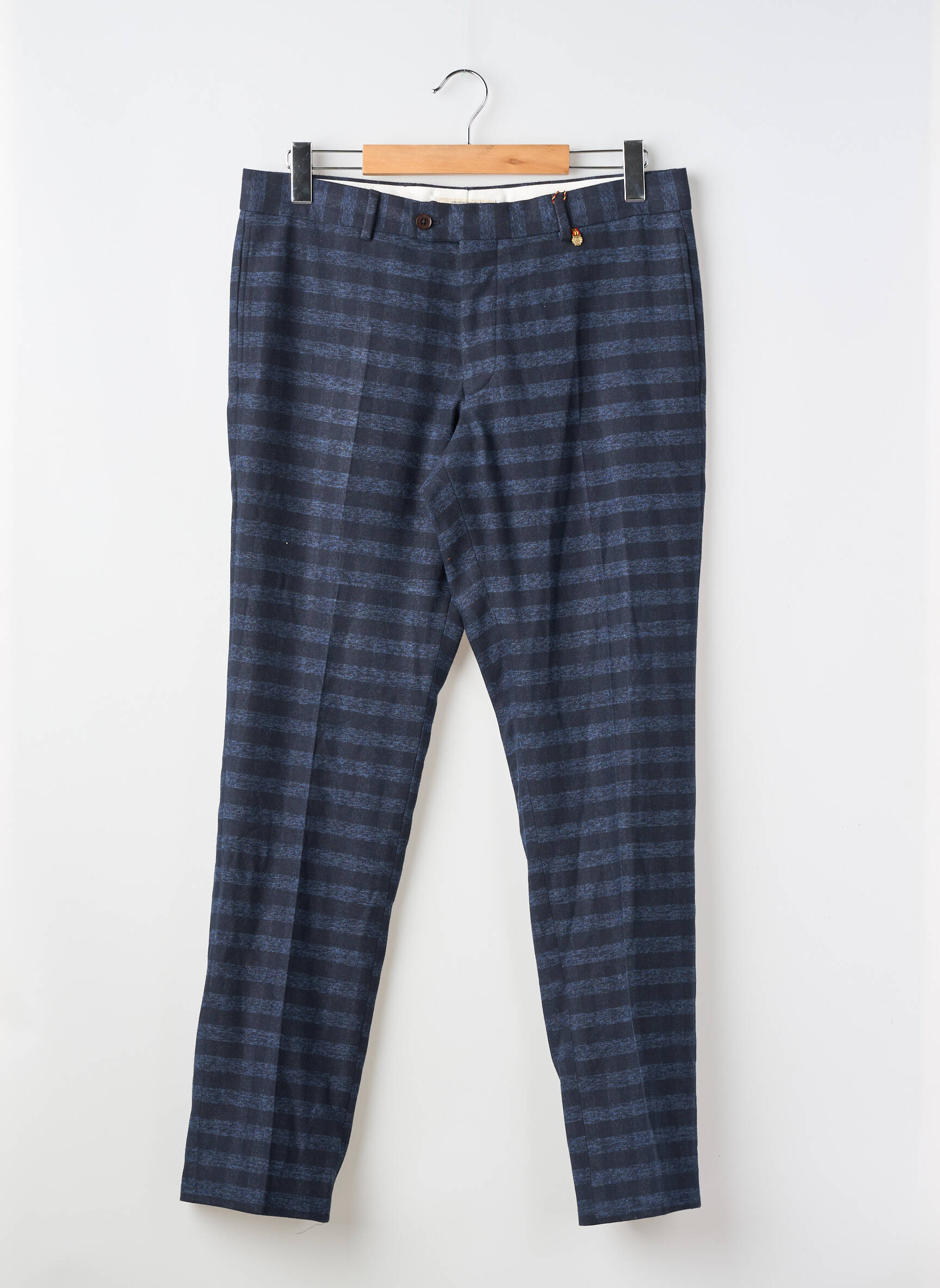 Pantalon droit bleu LE FABULEUX MARCEL DE BRUXELLES homme