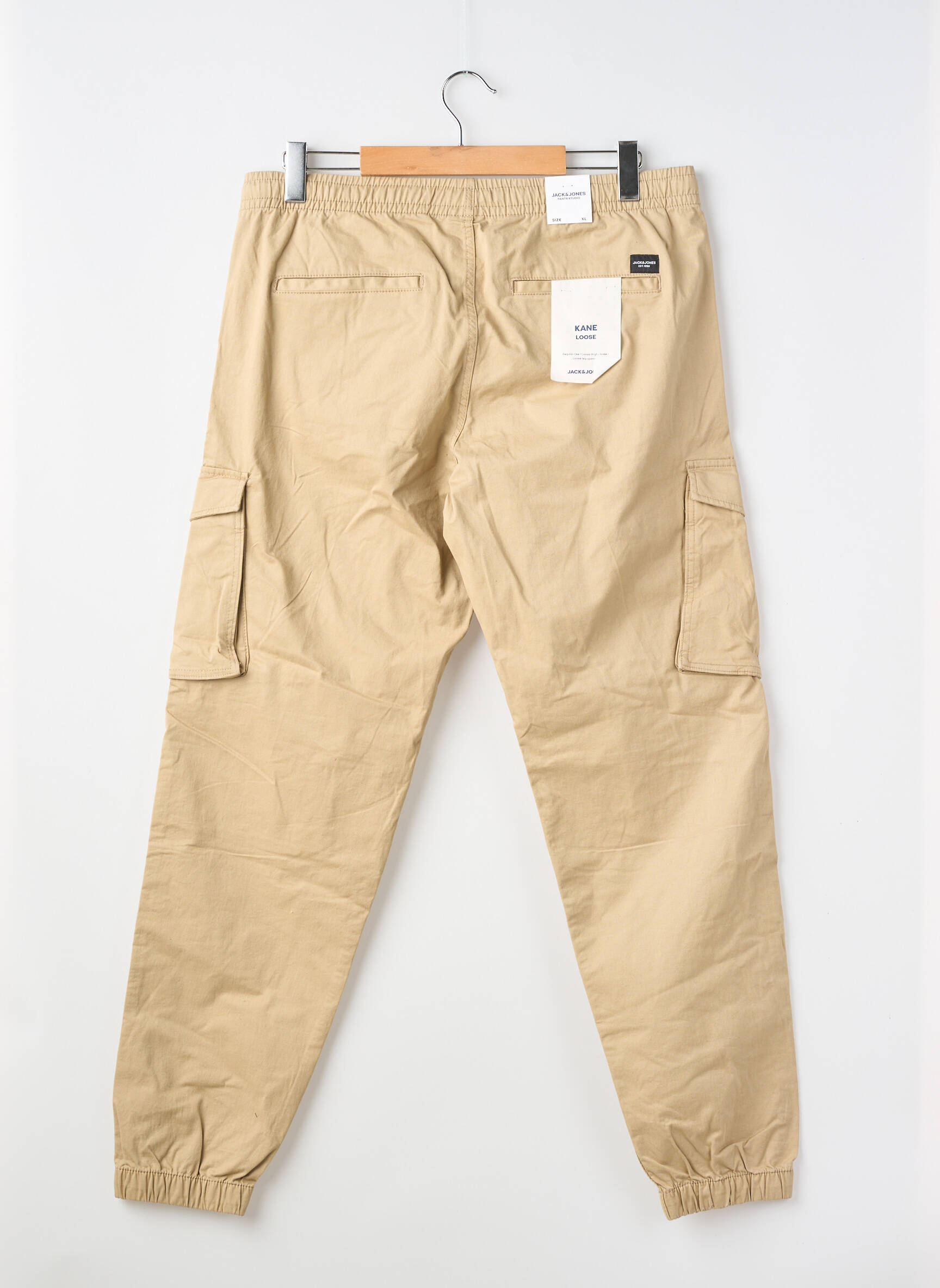 Pantalon cargo beige JACK & JONES homme