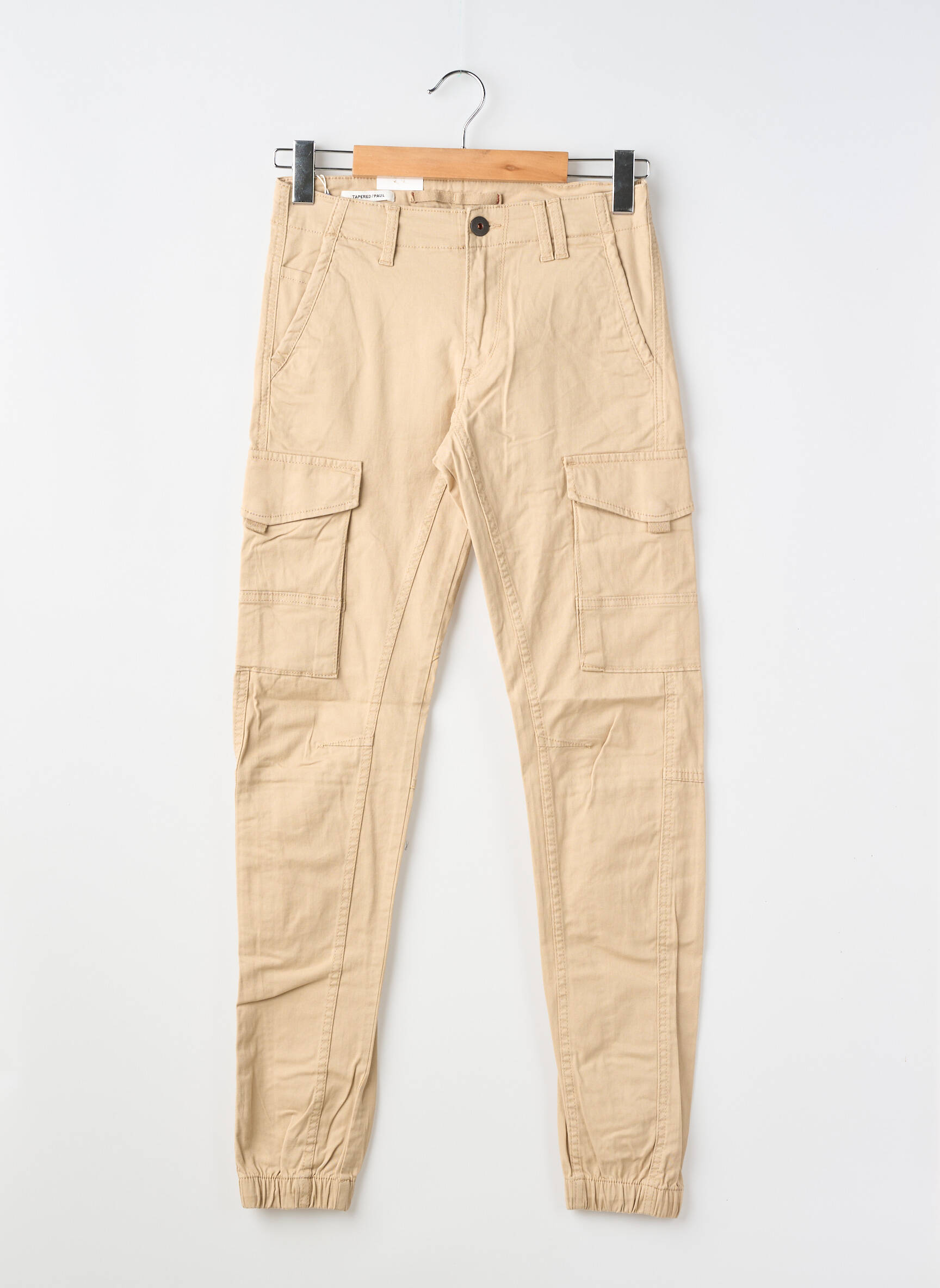 Pantalon cargo beige JACK & JONES homme