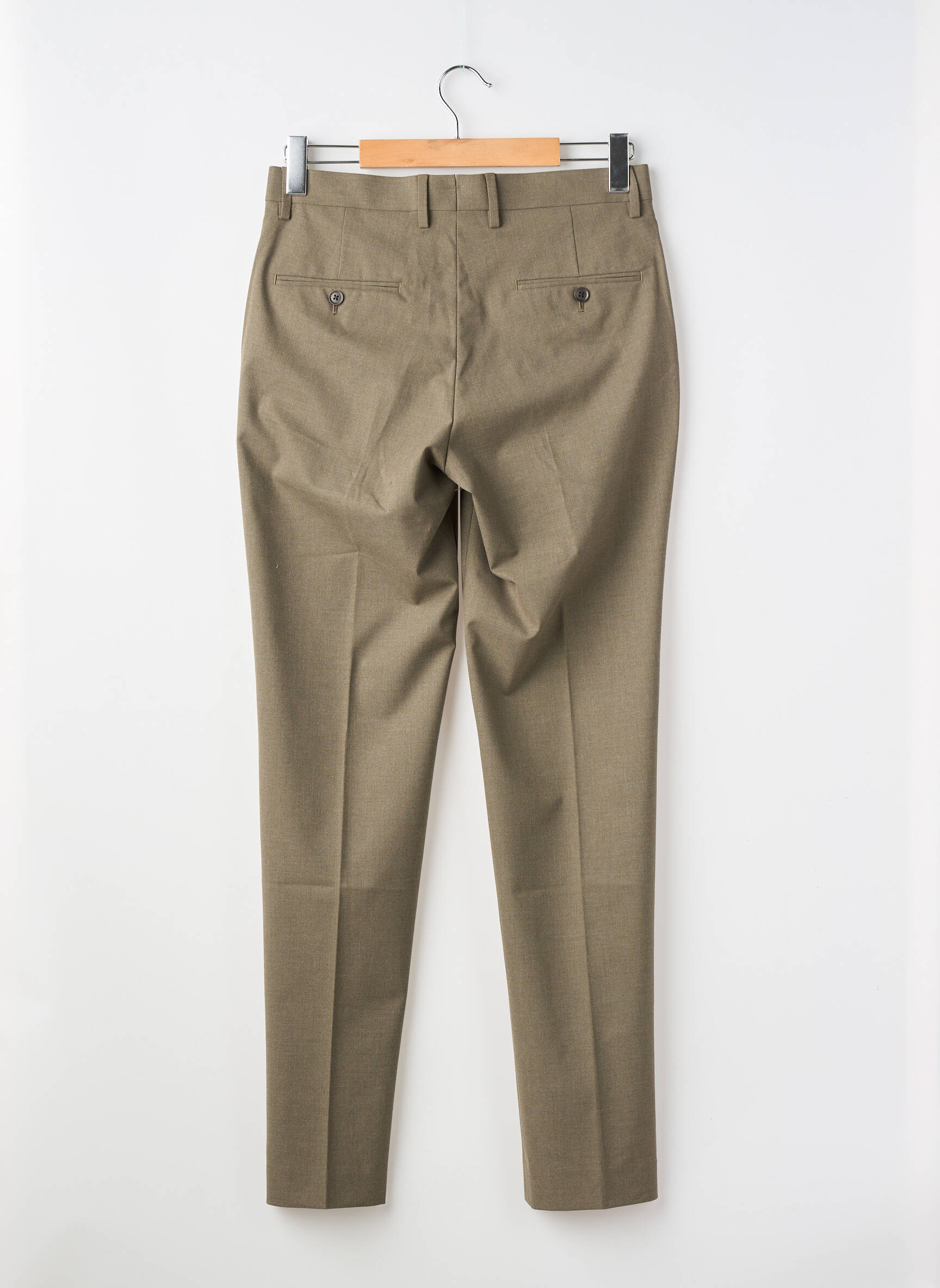 Pantalon droit vert MANGO homme