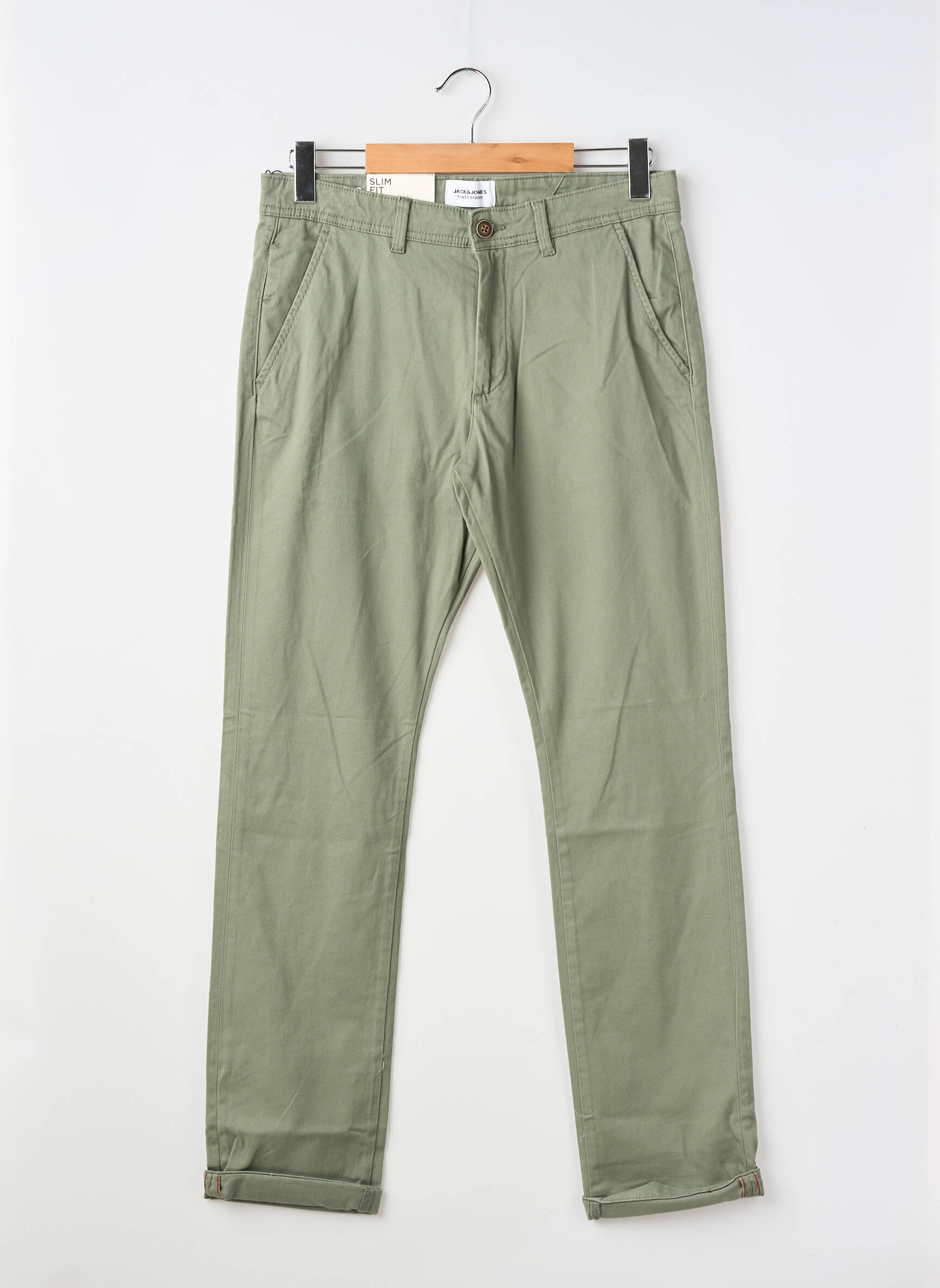 Pantalon chino vert JACK & JONES homme
