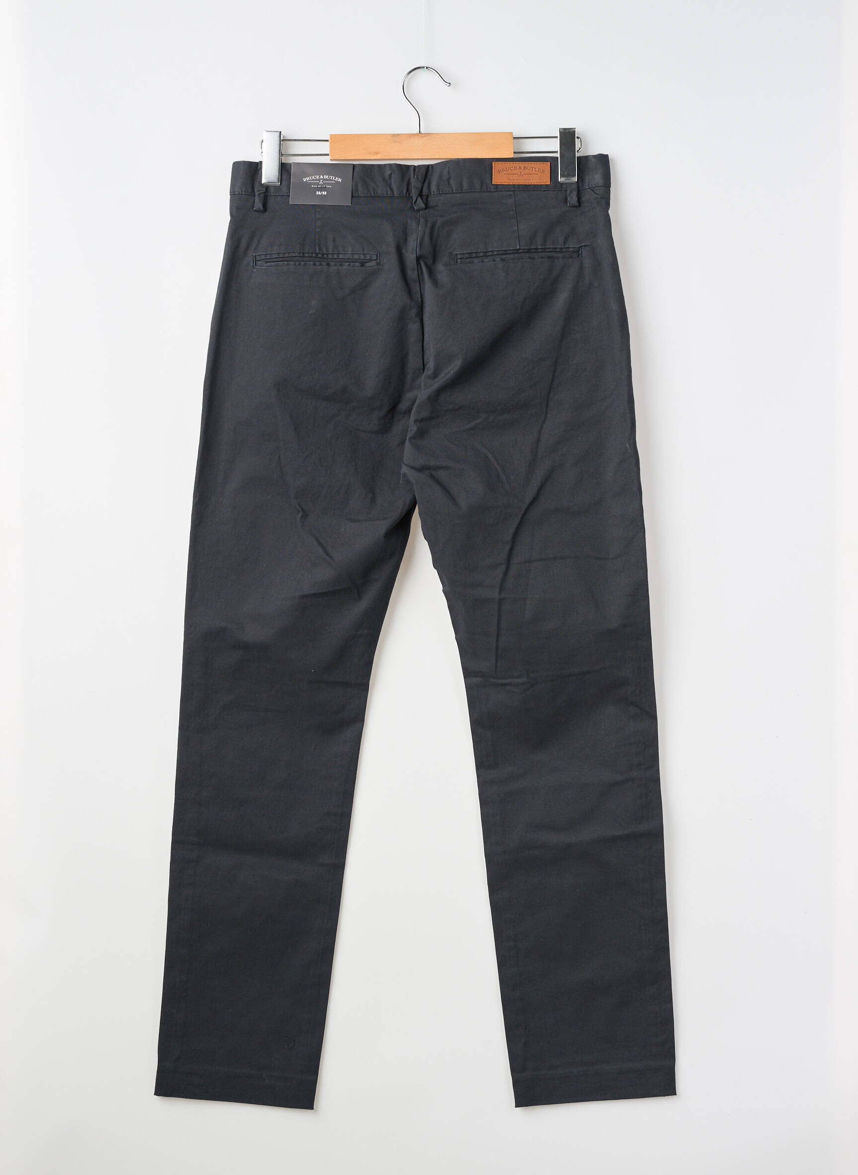 Pantalon chino noir BRUCE & BUTLER  homme