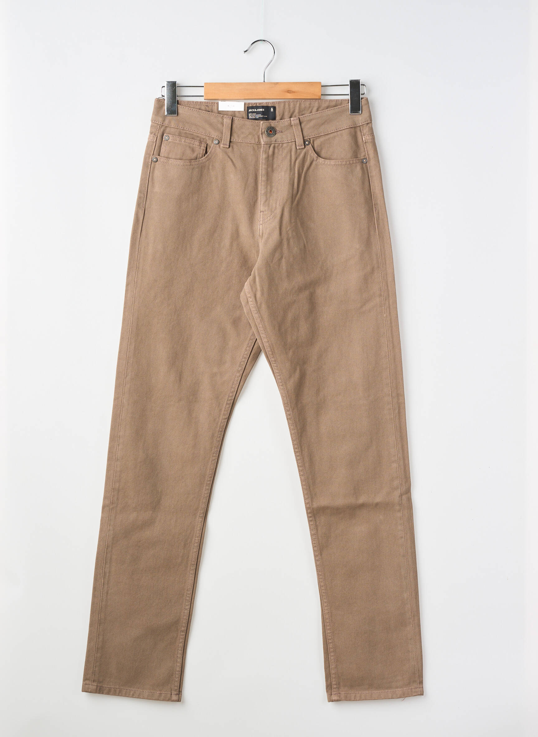 Jeans coupe droite marron JACK & JONES homme