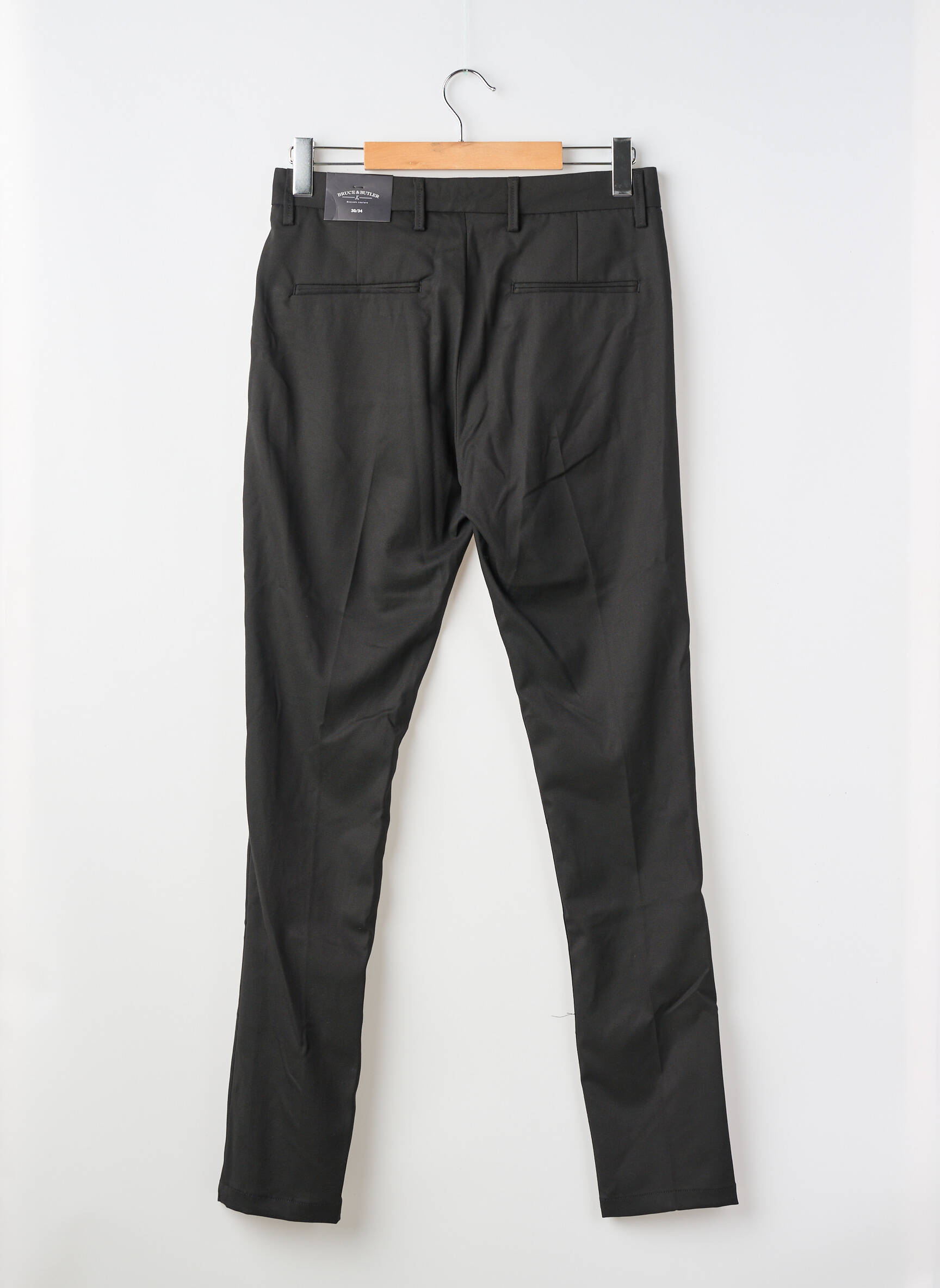 Pantalon droit noir BRUCE & BUTLER  homme