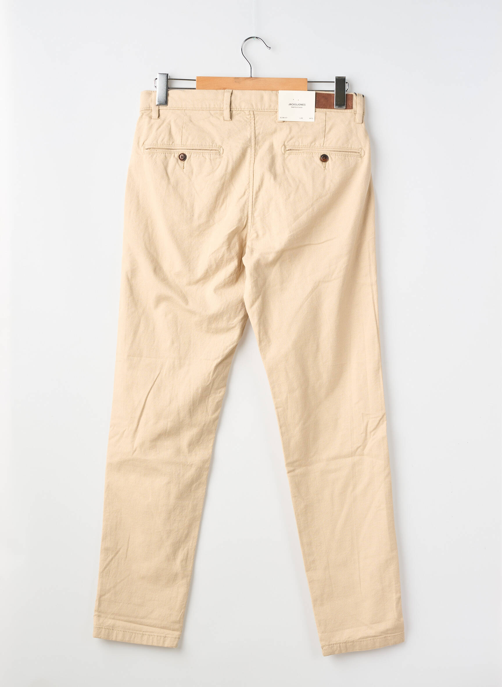 Pantalon chino beige JACK & JONES homme
