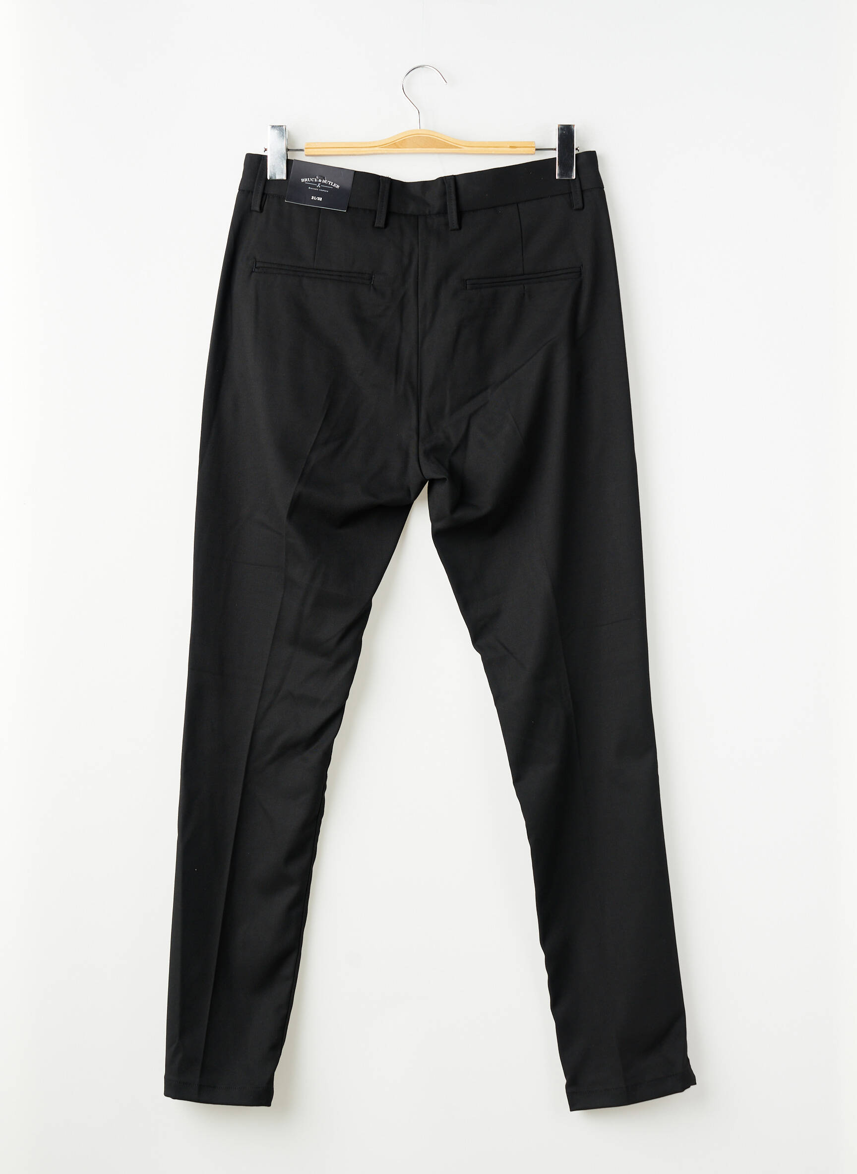 Pantalon droit noir BRUCE & BUTLER  homme