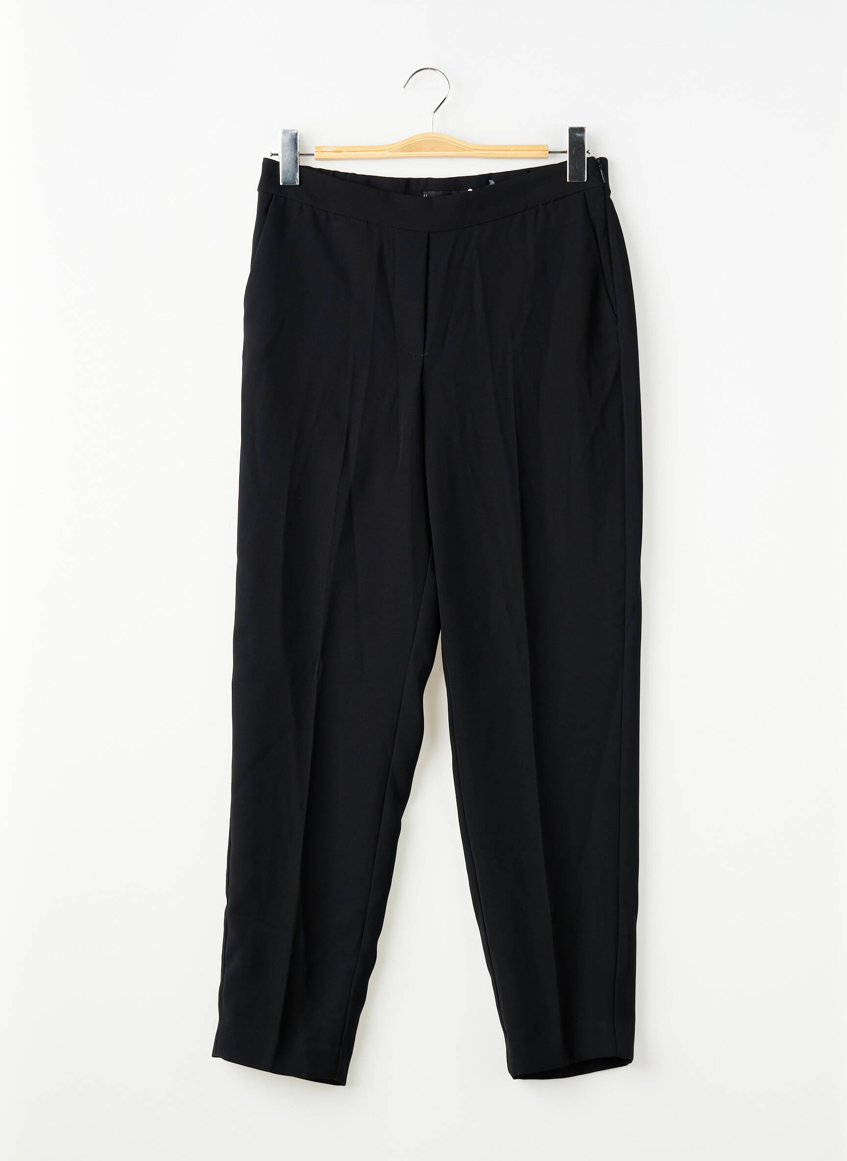 Pantalon slim noir MANGO femme