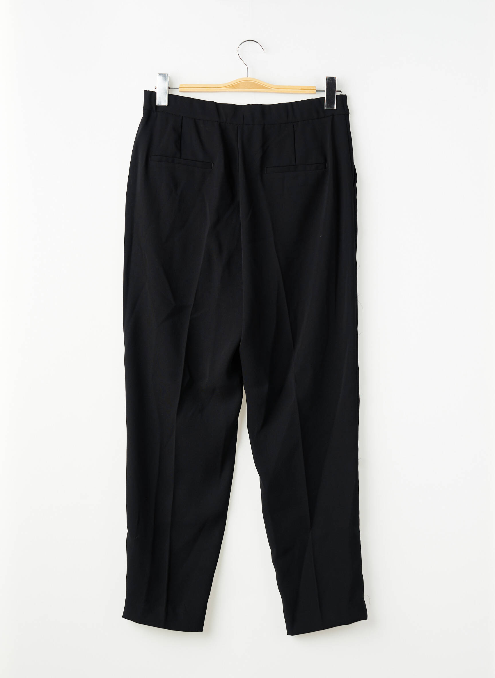 Pantalon slim noir MANGO femme