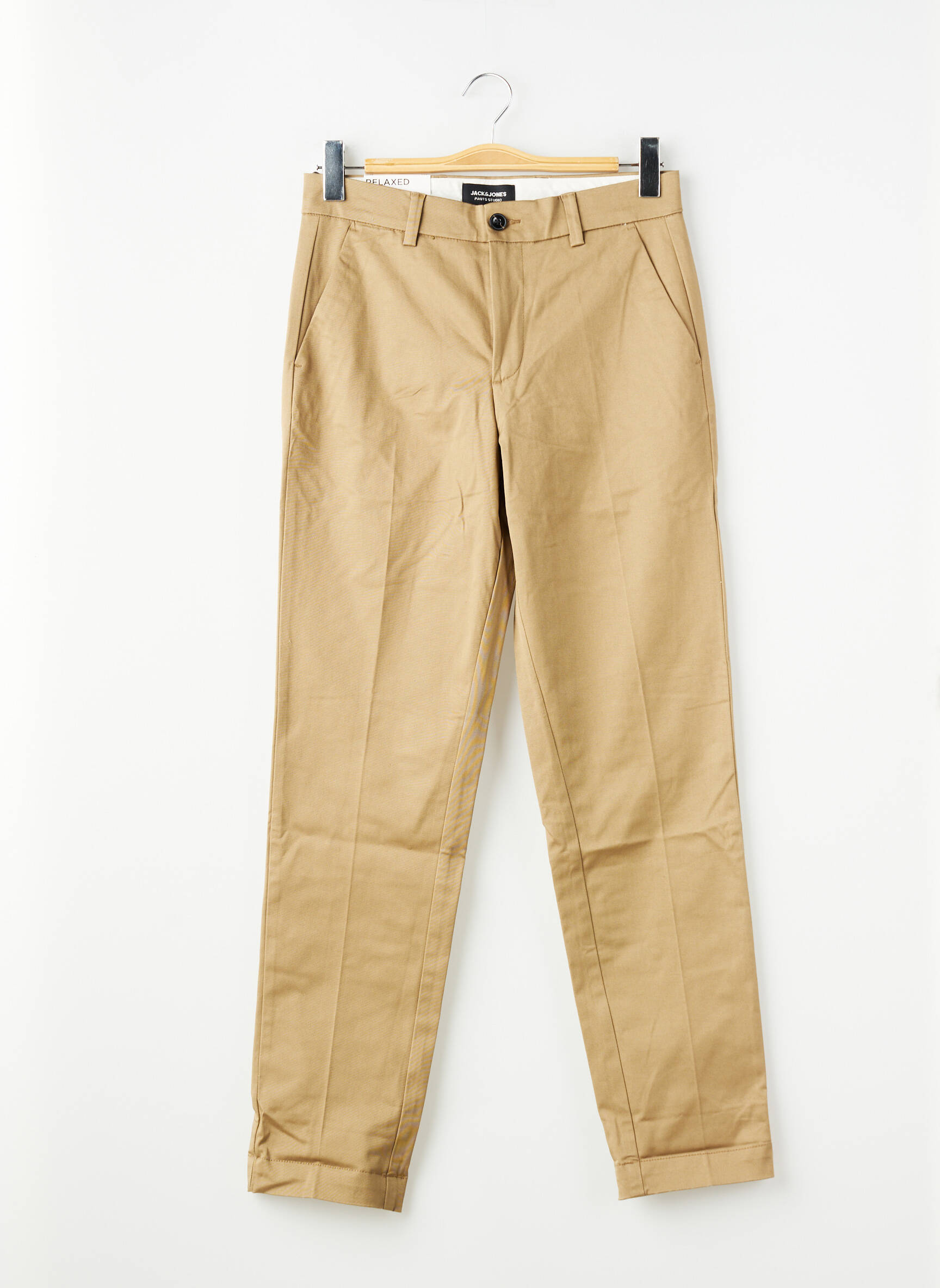 Pantalon chino beige JACK & JONES homme