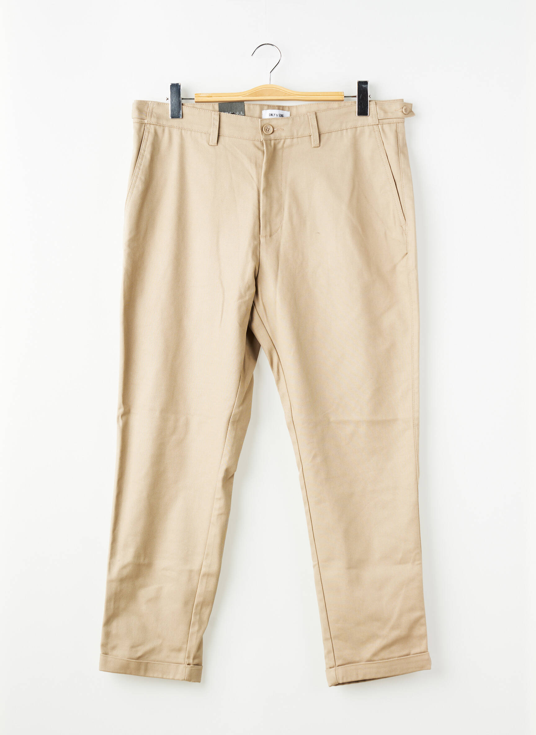 Pantalon droit taupe ONLY&SONS homme