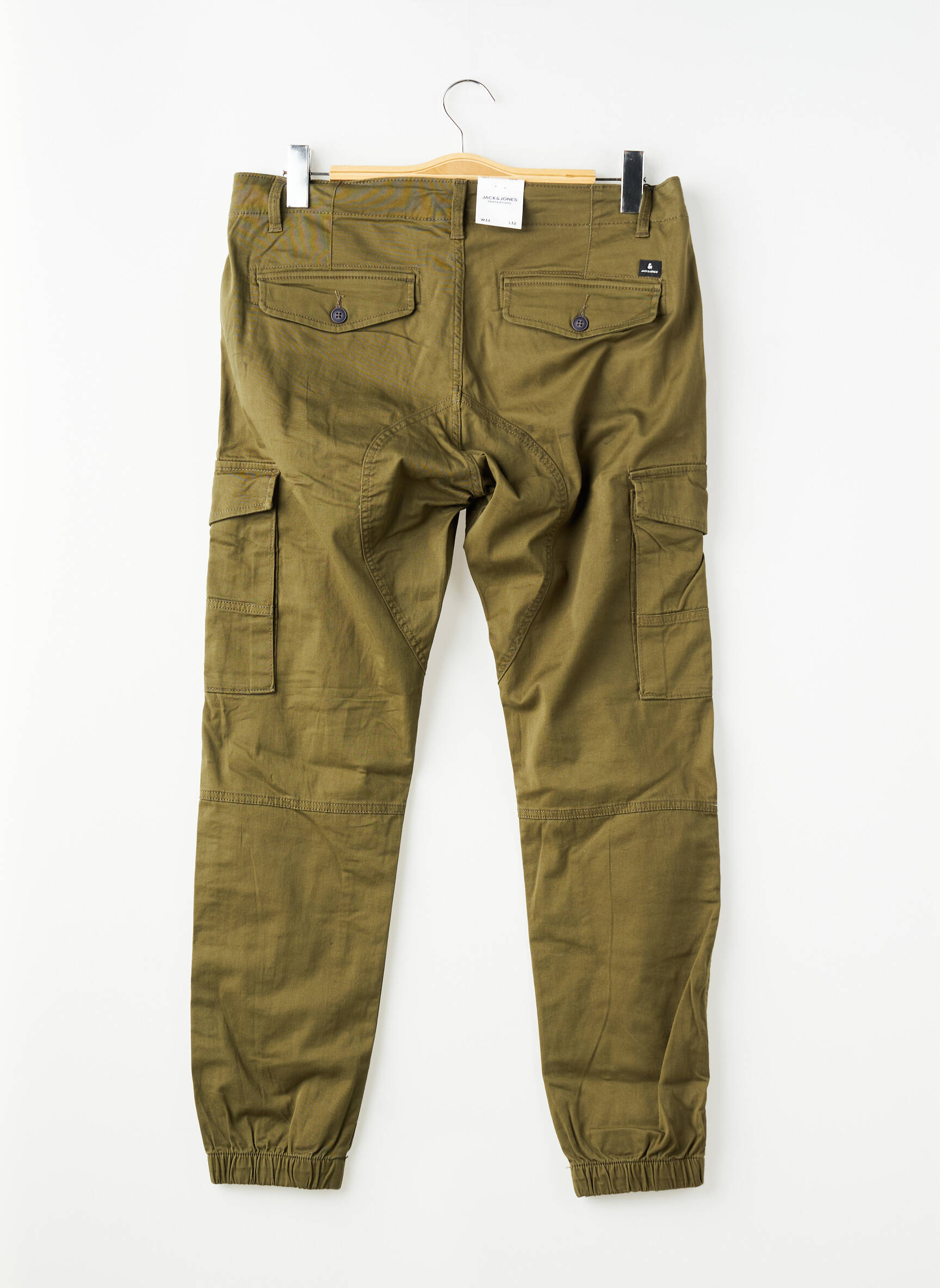 Pantalon cargo vert JACK & JONES homme