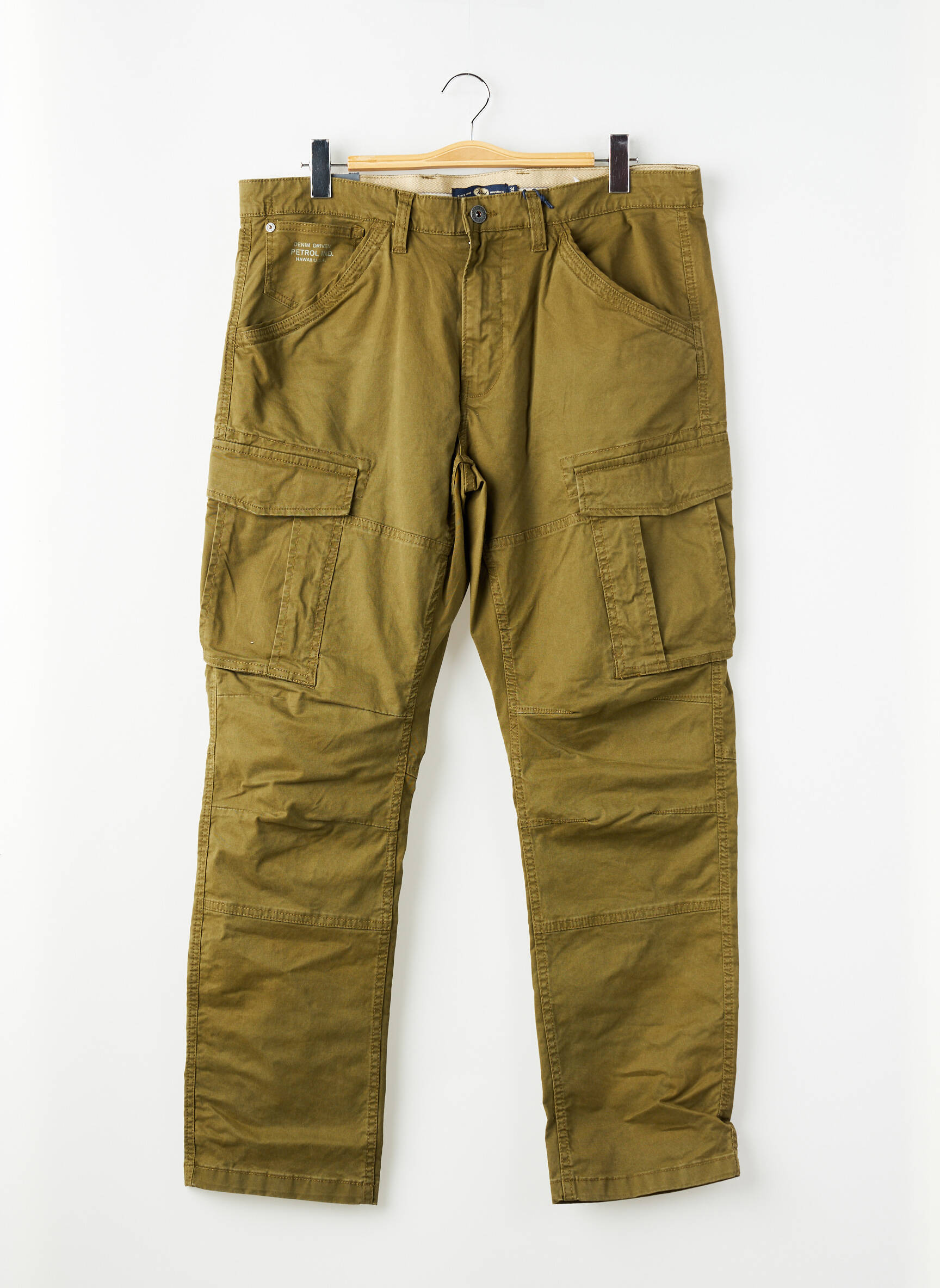 Pantalon cargo vert PETROL INDUSTRIES homme