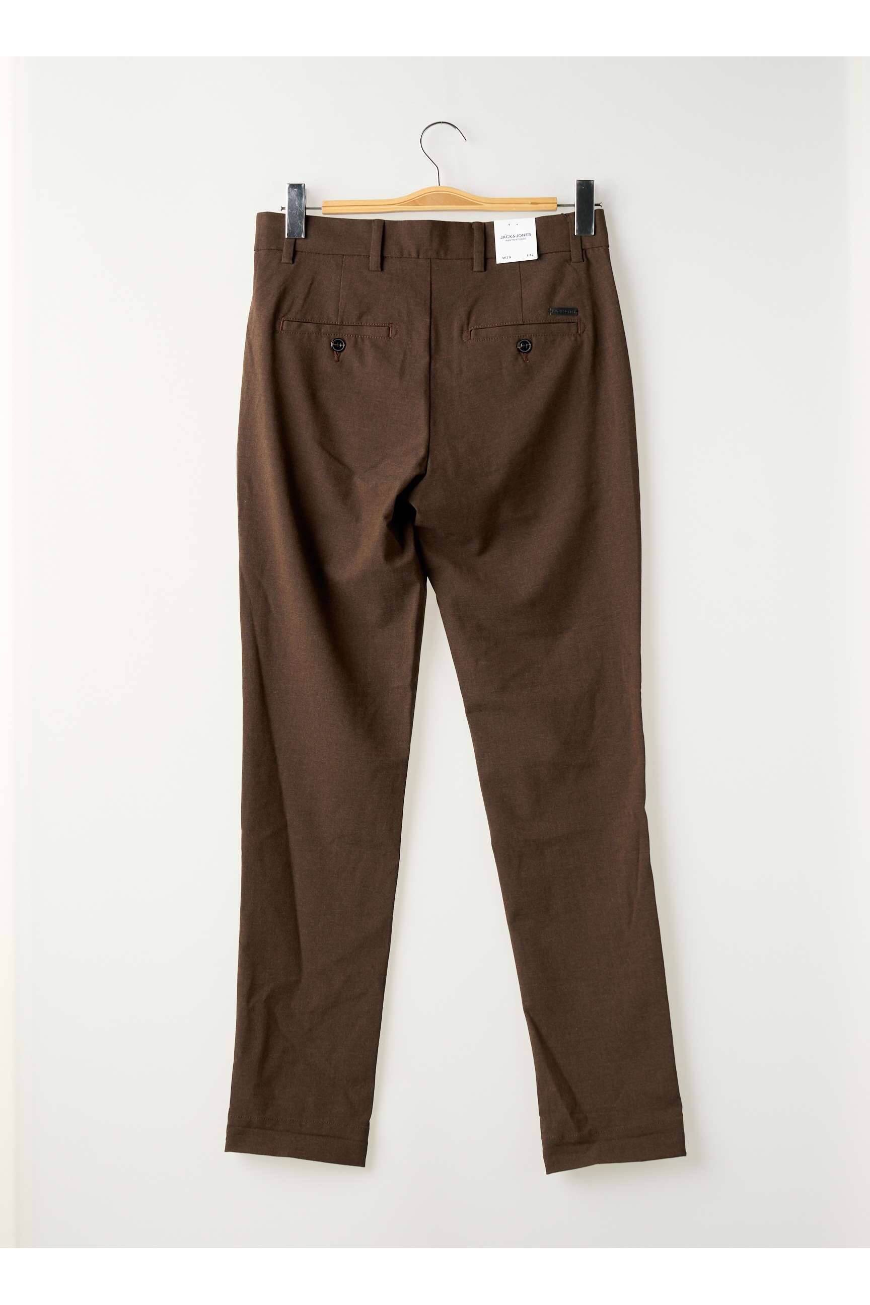 Pantalon droit marron JACK & JONES homme