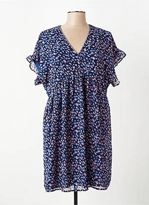 Robe courte bleu LE TEMPS DES CERISES femme
