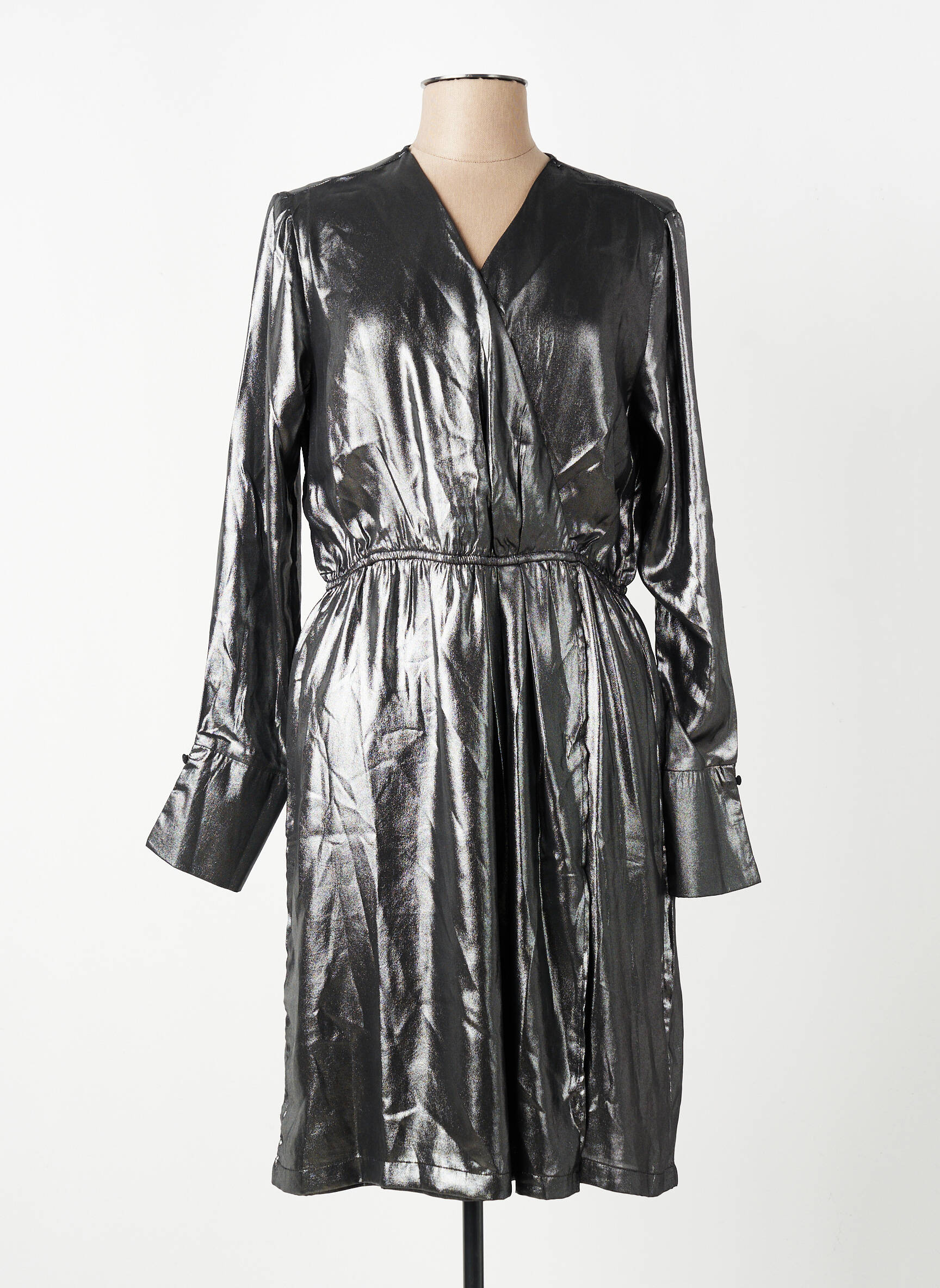 Robe mi-longue argent MEXX femme
