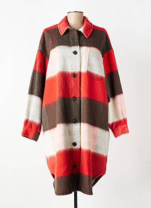 Manteau long rouge VERO MODA femme