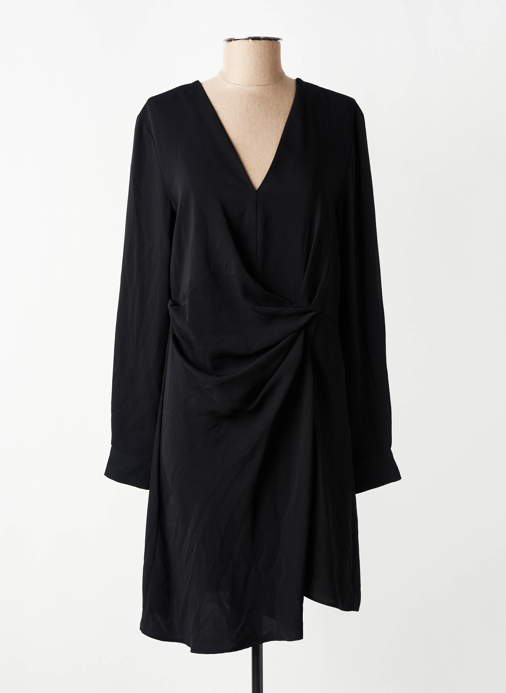 Robe mi-longue noir MANGO femme