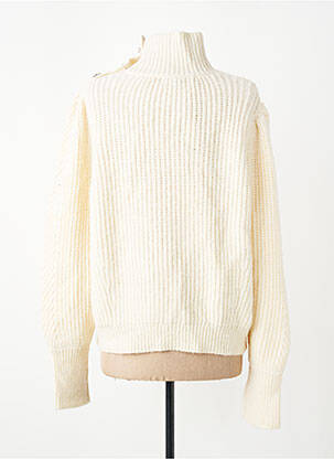 Pull col roulé manches longues manches longues beige VERO MODA femme