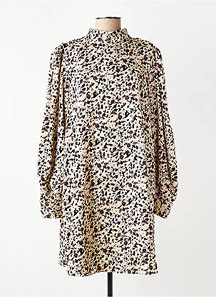 Robe courte beige MANGO femme