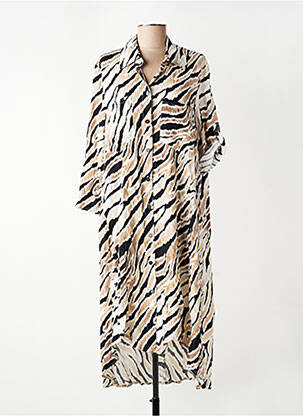 Robe longue beige PLEASE femme